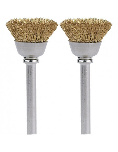 DREMEL Lot de 2 Brosses boisseau en Laiton