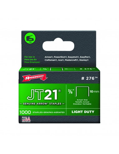 ARROW Agrafes JT21 3/5'' 10mm bte 1000