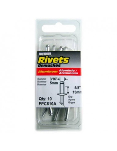 Rivets d5mm x10pcs