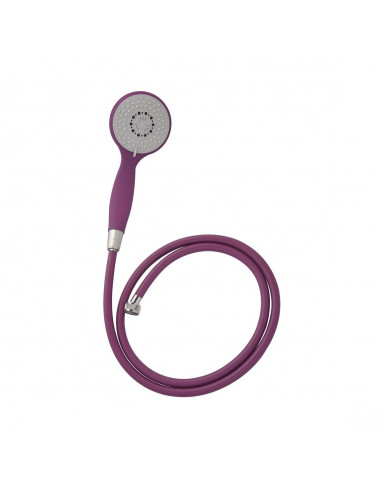 FRANDIS Duo Douchette 1 jet avec flexible de douche 1,50 m Aubergine