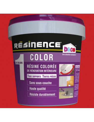 RESINENCE Color Résine colorée rénovation rouge 500ml