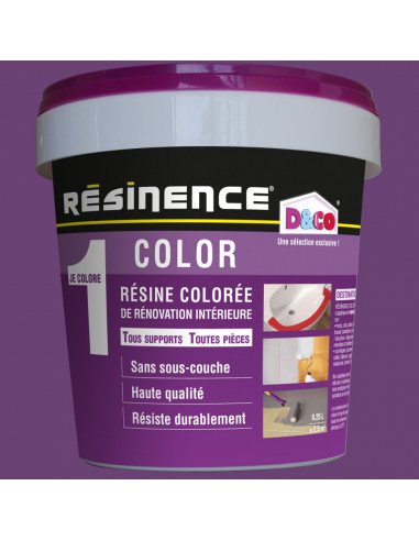 RESINENCE Color Résine colorée rénovation prune 500ml