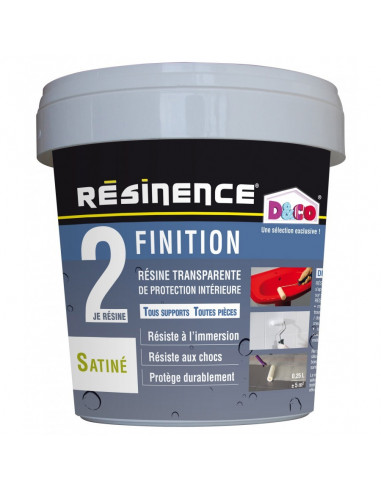 RESINENCE Finition Résine Transparente de Protection Satinée 250ml