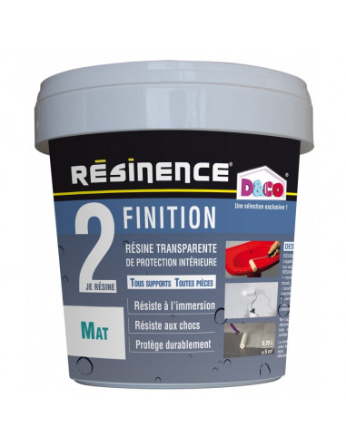 RESINENCE Finition Résine Transparente de Protection Mat 250ml