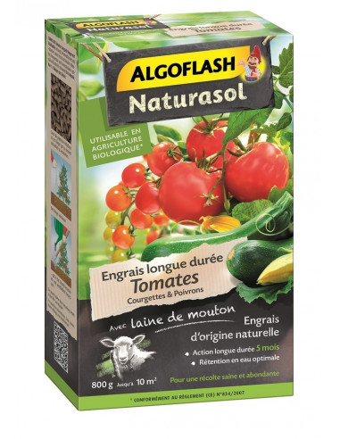 ALGOFLASH NATURASOL Engrais Tomates, courgettes, poivrons 800g
