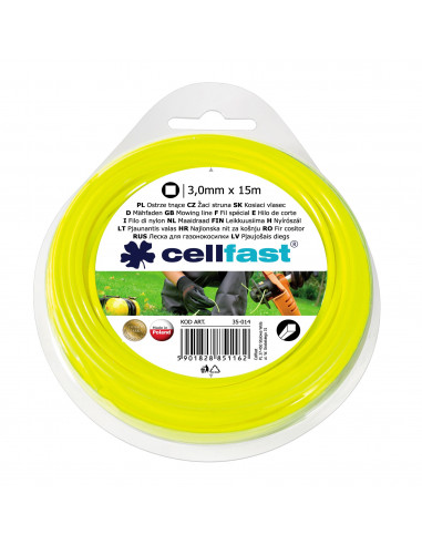 CELLFAST Fil de coupe carré 3.00mm 15m