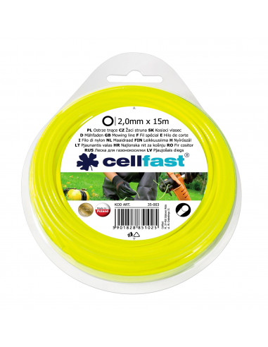 CELLFAST Fil de coupe rond 2.00mm 15m