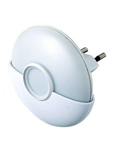 ELECTRALINE Veilleuse LED lumière nocturne avec capteur crépusculaire Blanc Transparent