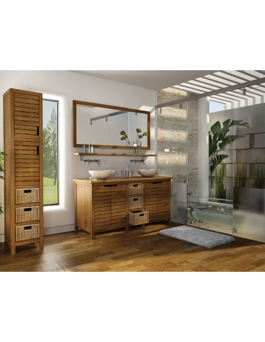 PASCAL JR PAILLET Meuble salle de bain teck pyla 3