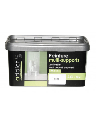 RECA Peinture multi-support mat blanc 2,5L