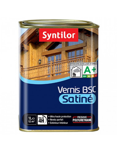 SYNTILOR Vernis bois 1L satin chêne moyen