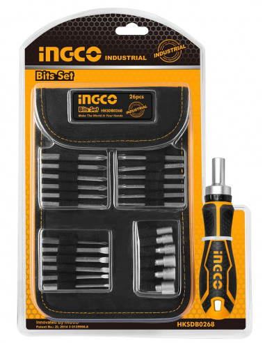 INGCO Coffret tournevis + embouts 26pcs