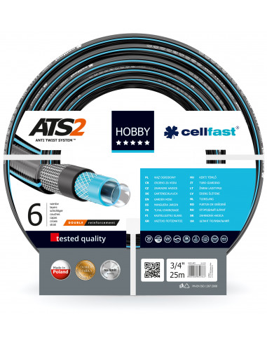 CELLFAST Tuyau d'arrosage HOBBY ATS2™ 25mm vendu au mètre linéaire