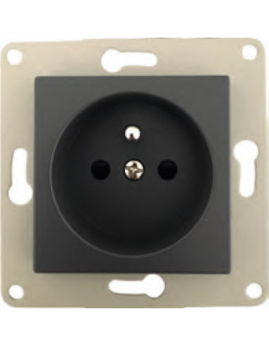 ELECTRALINE Module prise 2p+t 16a noir BALI