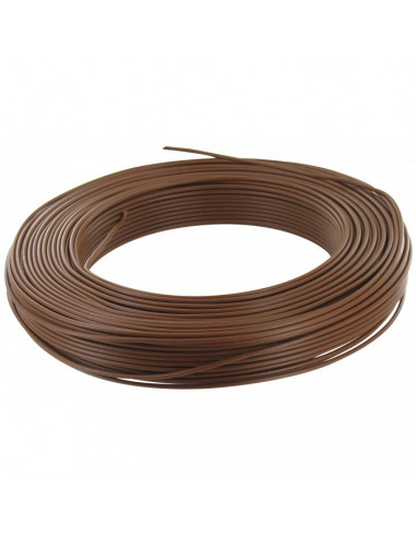 ELECTRALINE Couronne de câble H03VVH2-F 2x0,75mm² 5m marron