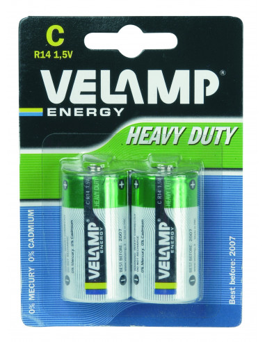 VELAMP 2 Piles Saline LR14 C