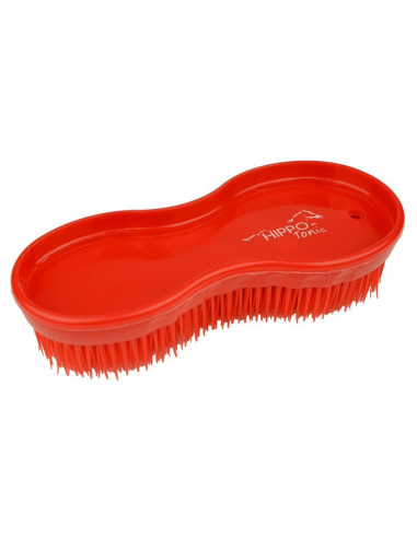 EKKIA Brosse HIPPO-TONIC multifonction rouge