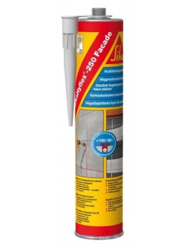 SIKA SIKAHYFLEX 250 FACADE Mastic pour joints de façades en béton et maçonnerie - 300ml - Gris béton