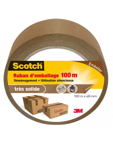 SCOTCH Ruban d’Emballage Marron - 100 m x 48 mm