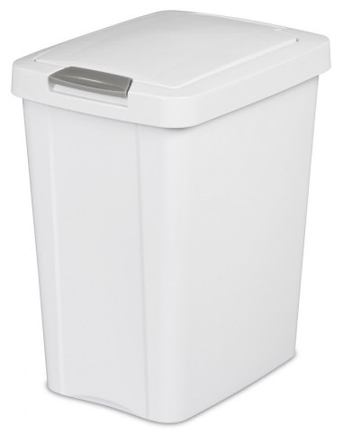 Sterilité Poubelle salle de bain 7.5 gal blanc 28 L