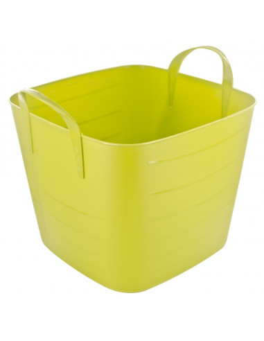 AJS Bassine Carrée Plastique 25 L Anis