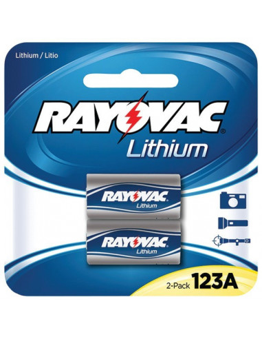 RAYOVAC Pile CR123A 3 V x2