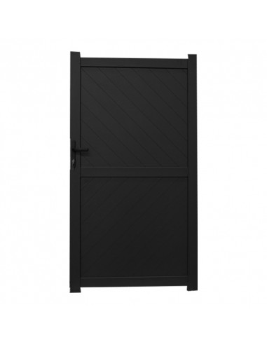 Portillon Aluminium 1000 x 1870 mm Noir