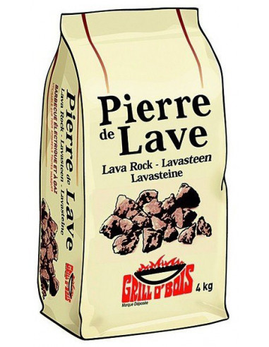 GRILL O’ BOIS Pierre de lave 4kg