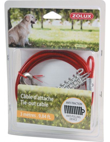 ZOLUX Cable d'attache 3 m