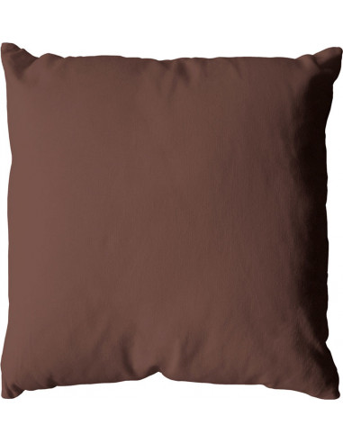 DECOSTAR Coussin déhoussable 40 x 40 cm Chocolat