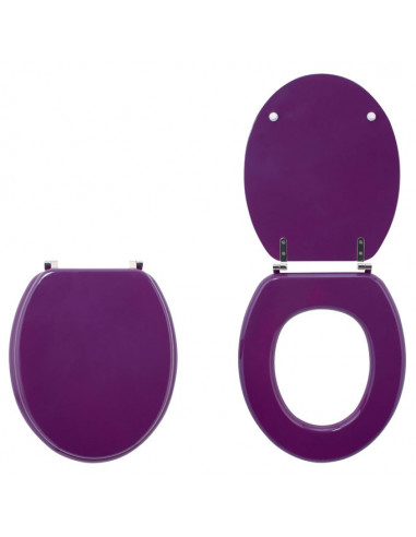 WIRQUIN Abattant WC Colors Trendy Line Bois - Prune