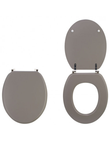 WIRQUIN Abattant WC Colors Trendy Line Bois - Taupe Mat