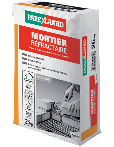 Mortier refractaire 25kg