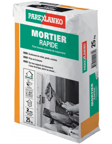 PAREX LANKO Mortier rapide 25kg