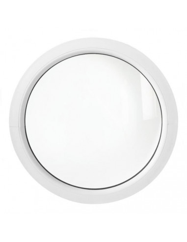 ALU Hublot Rond Aluminium Vitre Fixe 80 cm blanc