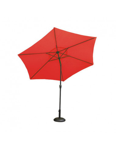 IMAGIN Parasol droit inclinable en aluminium Ø3 m Rouge