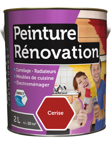 RECA Peinture Rénovation Multi-surfaces BATIR Cerise 2L