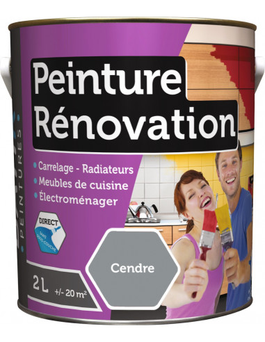 RECA Peinture Rénovation Multi-surfaces BATIR Cendre 2L
