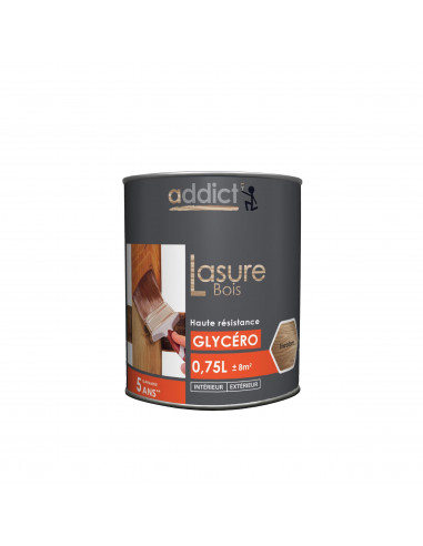 RECA Lasure Glycéro Bois ADDICT Chêne 0,75 L