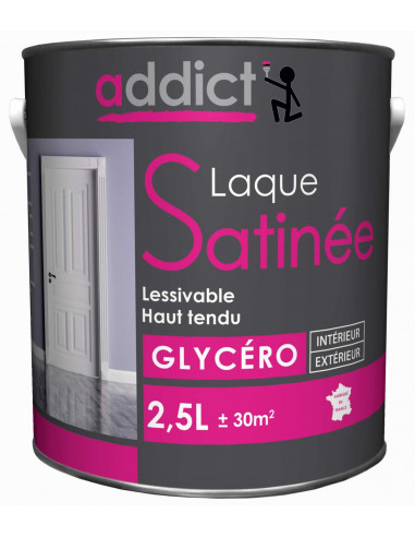 RECA Peinture Glycéro Laque ADDICT Ton Bois Satin 2,5 L