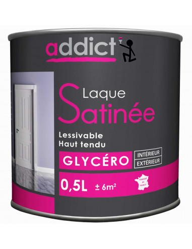 RECA Peinture Glycéro Laque ADDICT Lin Satin 0,5 L