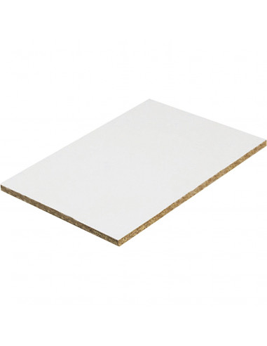 Panneau Mélaminé Hydrofuge Blanc 244 x 120 mm Ep. 18 mm à la découpe, vendu au m²