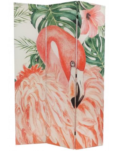 MARKET Paravent flamant rose