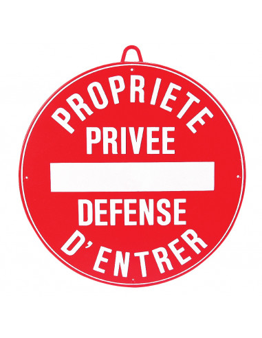 NESPOLI Panneau de propriete privee