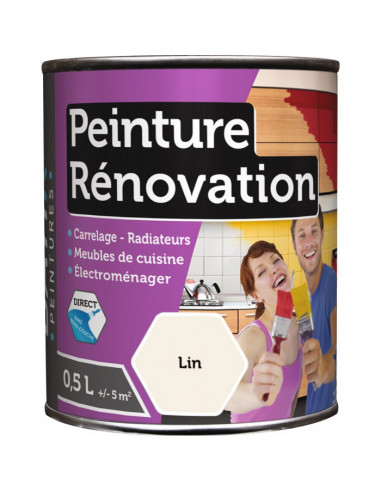 RECA Peinture Rénovation BATIR Lin 0.5 L