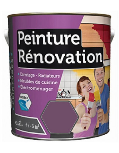 RECA BAT112943 peinture rénovation BATIR cassis 0.5 L