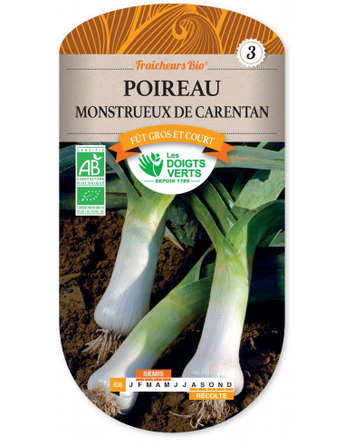 LES DOIGTS VERTS Poireau Monstrueux De Carentan 2 Bio