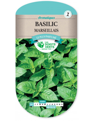 LES DOIGTS VERTS Basilic Marseillais