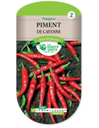 LES DOIGTS VERTS Piment de Cayenne