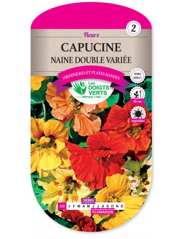 LES DOIGTS VERTS Capucine Naine Double Variée